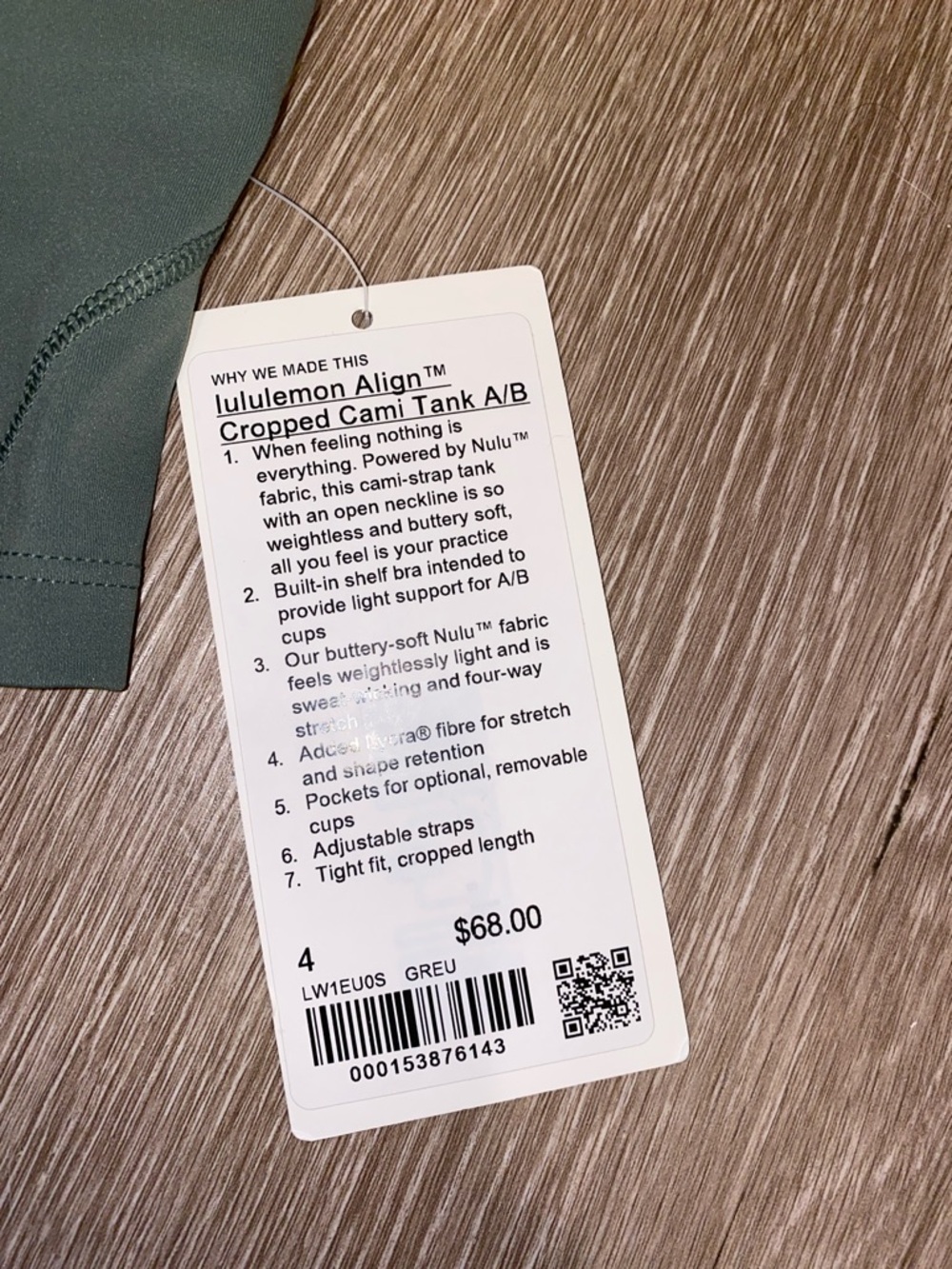Lululemon align cropped cami - Picture 2 of 3